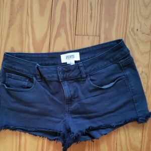 PINK Black Denim Shorts. Size 6. Victoria Secret
